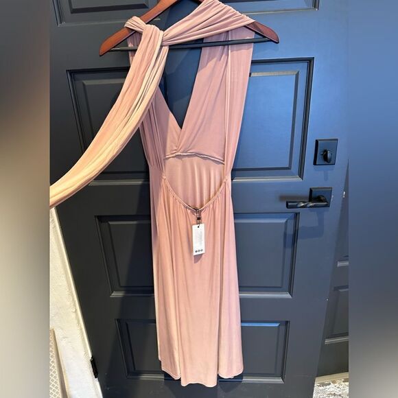 Dusty rose gold Marilyn dress - Picture 4 of 7